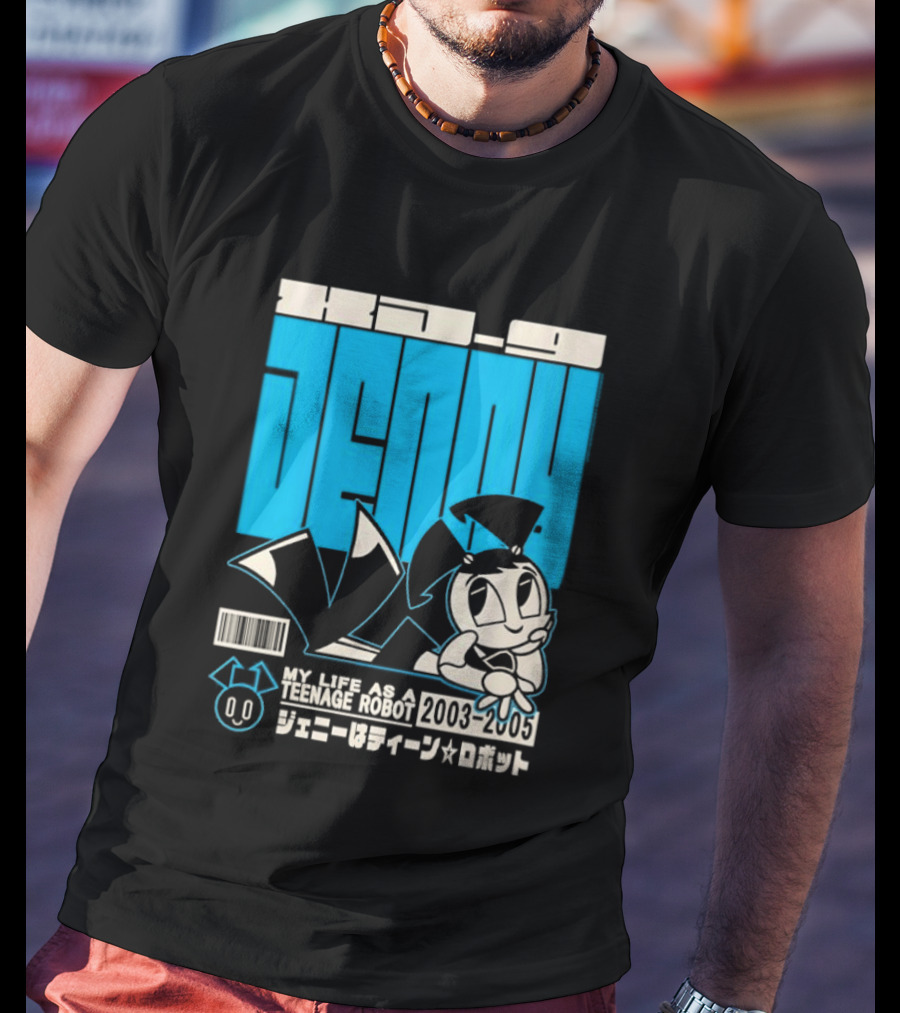 Jenny Kanji My Life As A Teenage Robot 2003 2005 Retro Manga Anime T-Shirt
