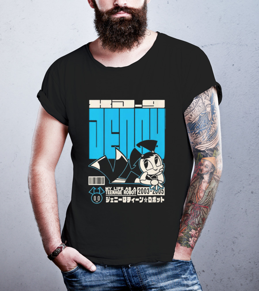 Jenny Kanji My Life As A Teenage Robot 2003 2005 Retro Manga Anime T-Shirt