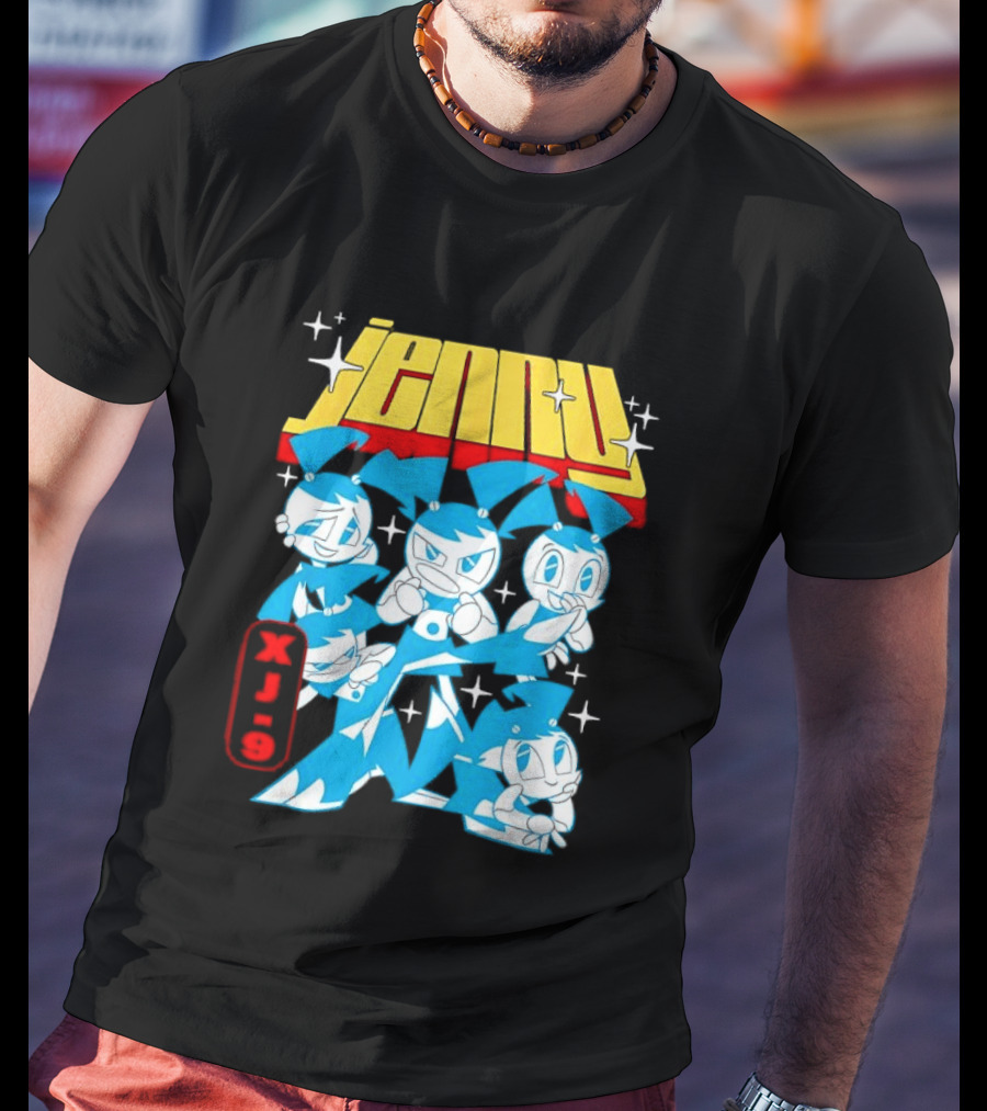 Jenny XJ 9 My Life As A Teenage Robot Blue Transformation T-Shirt