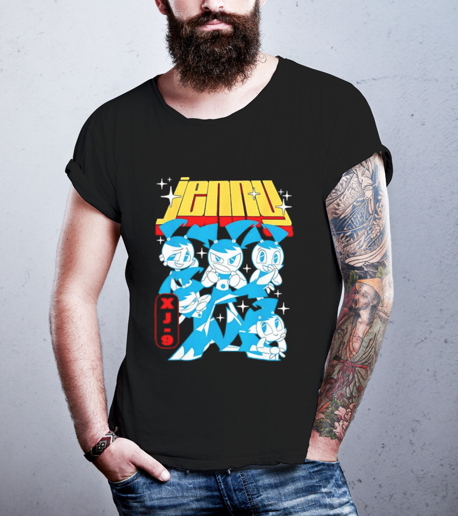 Jenny XJ 9 My Life As A Teenage Robot Blue Transformation T-Shirt