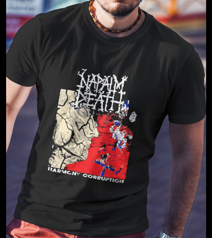 Napalm Death Harmony Corruption Abstract T-Shirt