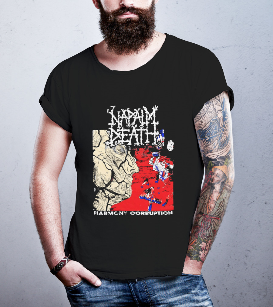 Napalm Death Harmony Corruption Abstract T-Shirt