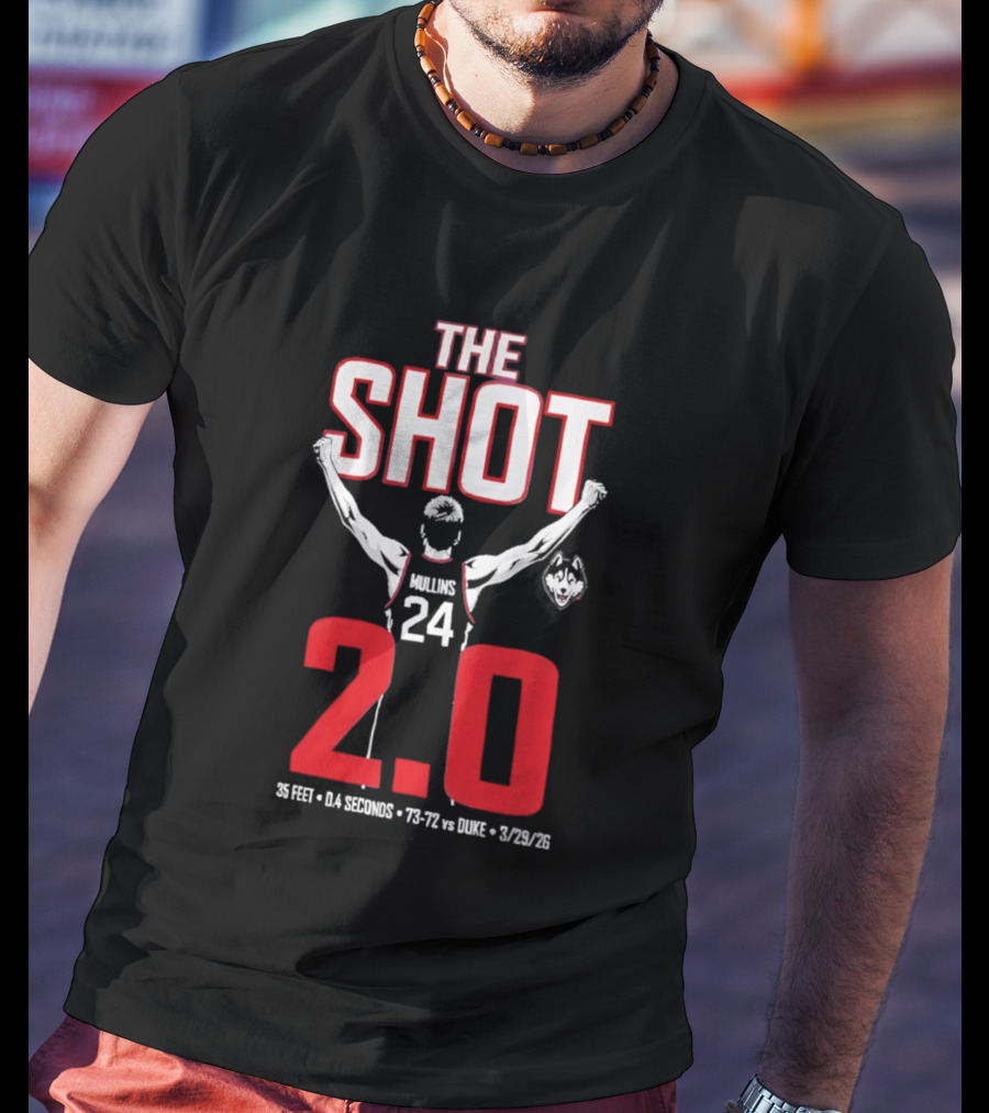 UConn Basketball Braylon Mullins The Shot 2.0 75 72 Vs Duke 3/24/22 T-Shirt
