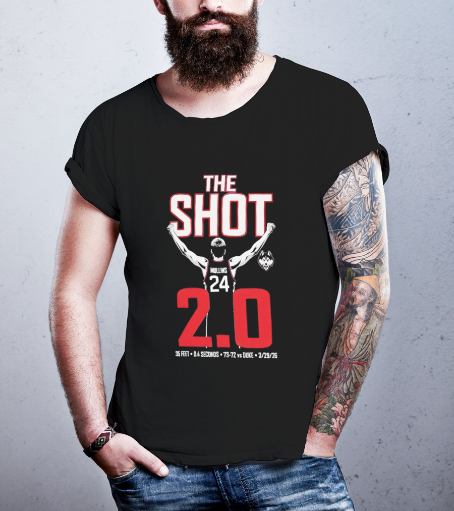 UConn Basketball Braylon Mullins The Shot 2.0 75 72 Vs Duke 3/24/22 T-Shirt