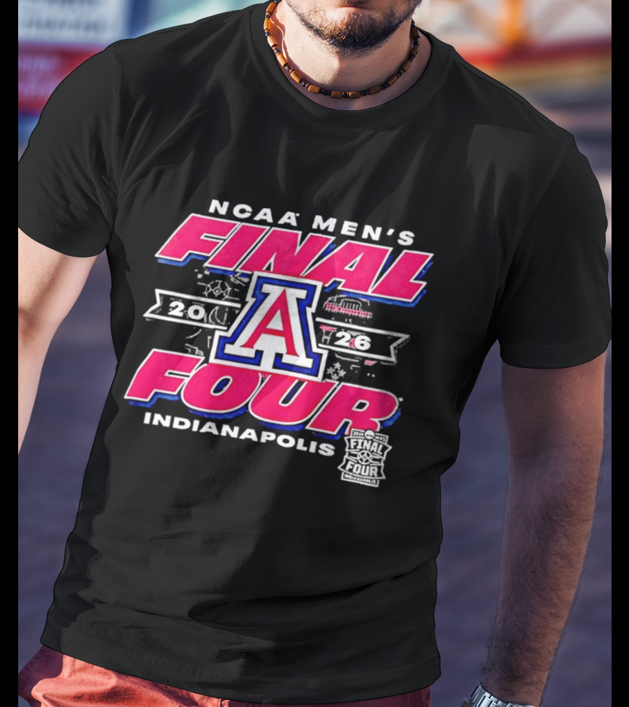 NCAA Men's Final Four Arizona Wildcats Indianapolis 2026 T-Shirt