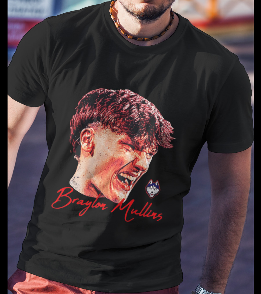 Braylon Mullins UConn Huskies Basketball NCAA Gameface T-Shirt
