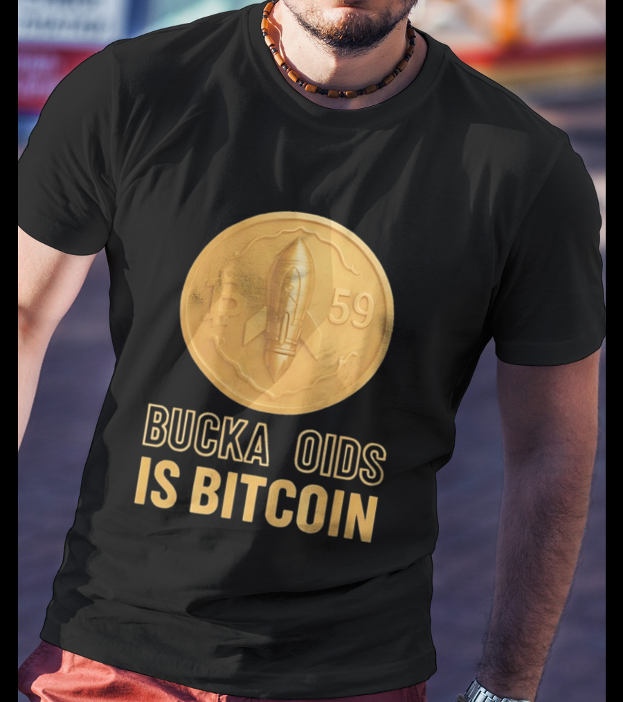 Buckazoids Bitcoin Rocket Coin B 59 T-Shirt