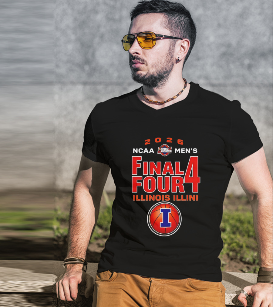 2026 NCAA Men's Final Four Illinois Illini March Madness T-Shirt