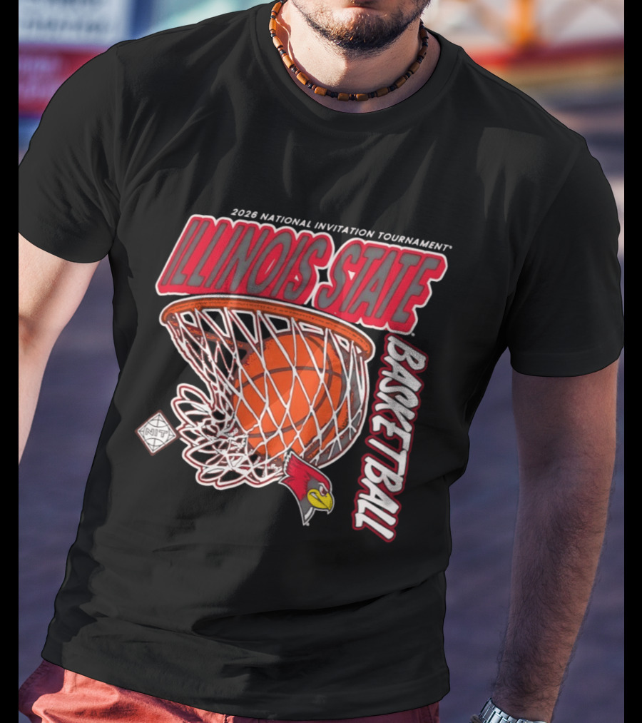Illinois State Redbirds 2026 National Invitation Tournament Basketball T-Shirt