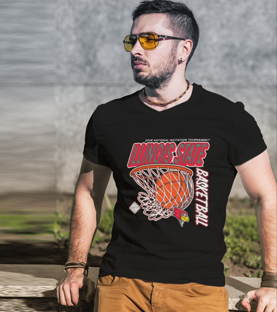 Illinois State Redbirds 2026 National Invitation Tournament Basketball T-Shirt