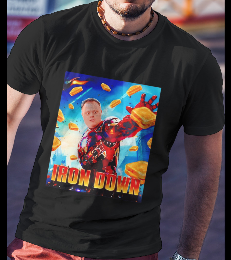 Iron Down Meme Toasted Hero Explosion T-Shirt