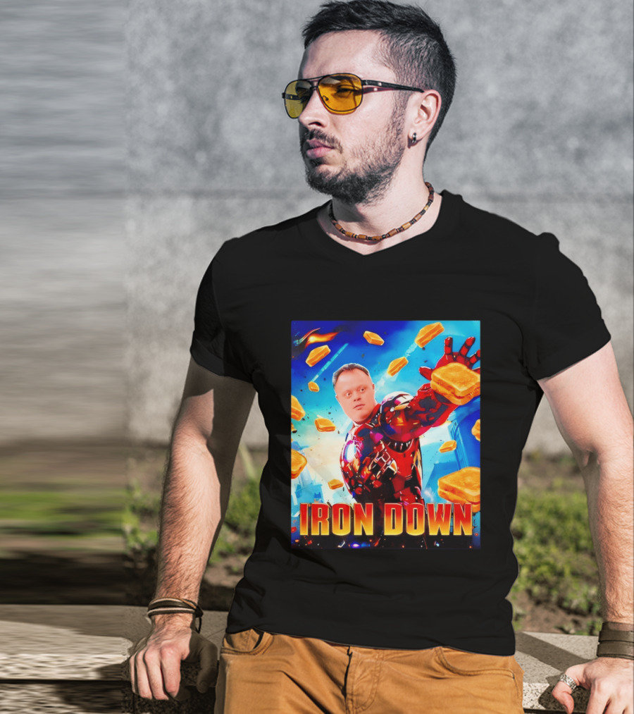 Iron Down Meme Toasted Hero Explosion T-Shirt