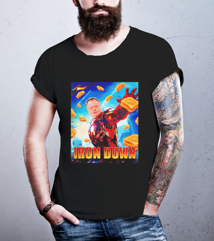 Iron Down Meme Toasted Hero Explosion T-Shirt