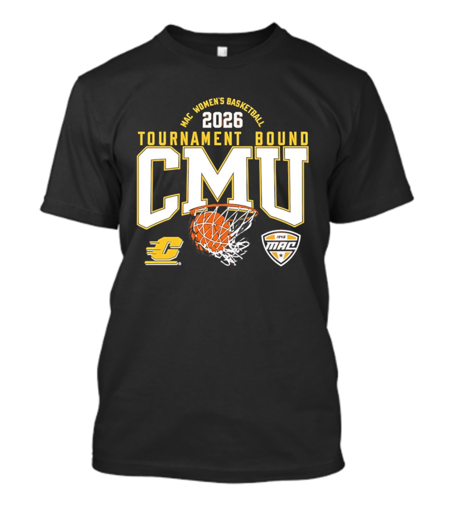 MAC Women's Basketball 2026 Tournament Bound CMU T-Shirt