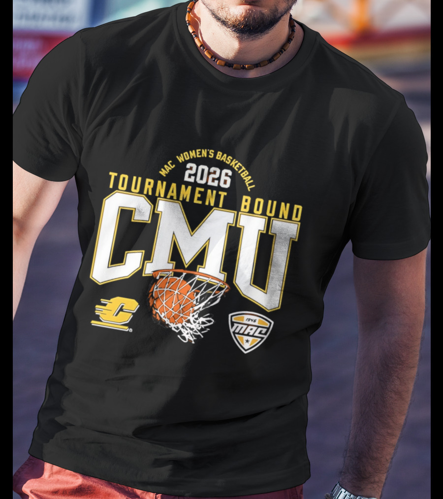 MAC Women's Basketball 2026 Tournament Bound CMU T-Shirt