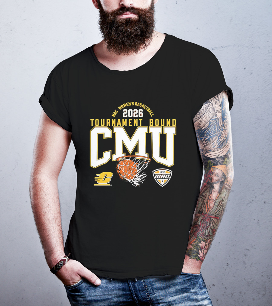 MAC Women's Basketball 2026 Tournament Bound CMU T-Shirt
