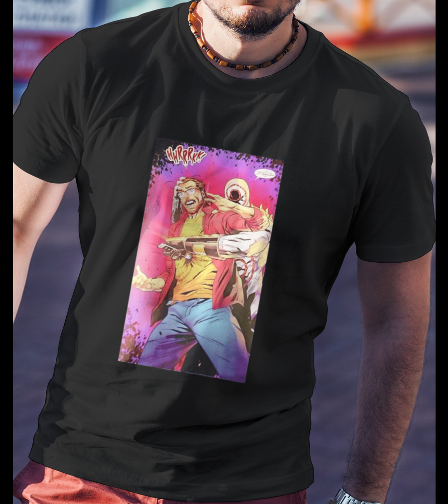 Hirrrkk Paul Rabin Spider Man Marvel Comic Action Panel T-Shirt