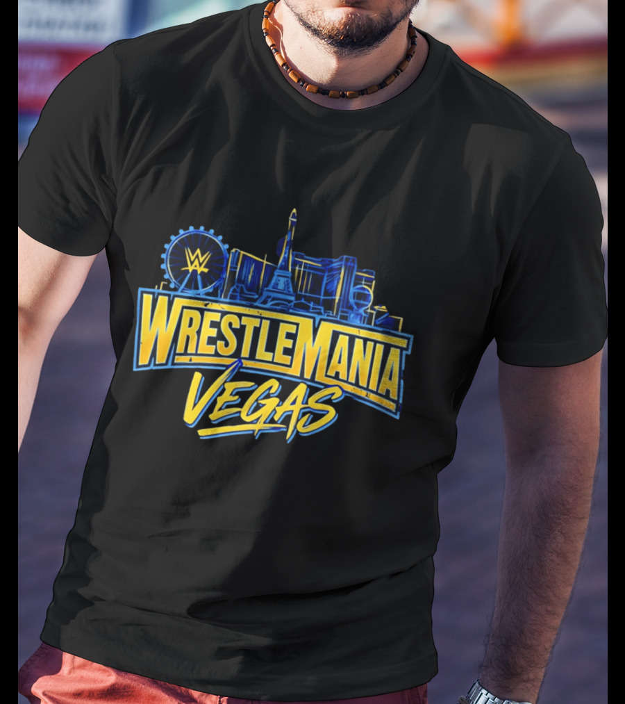 Cody Rhodes WrestleMania Las Vegas WWE Skyline 42 T-Shirt