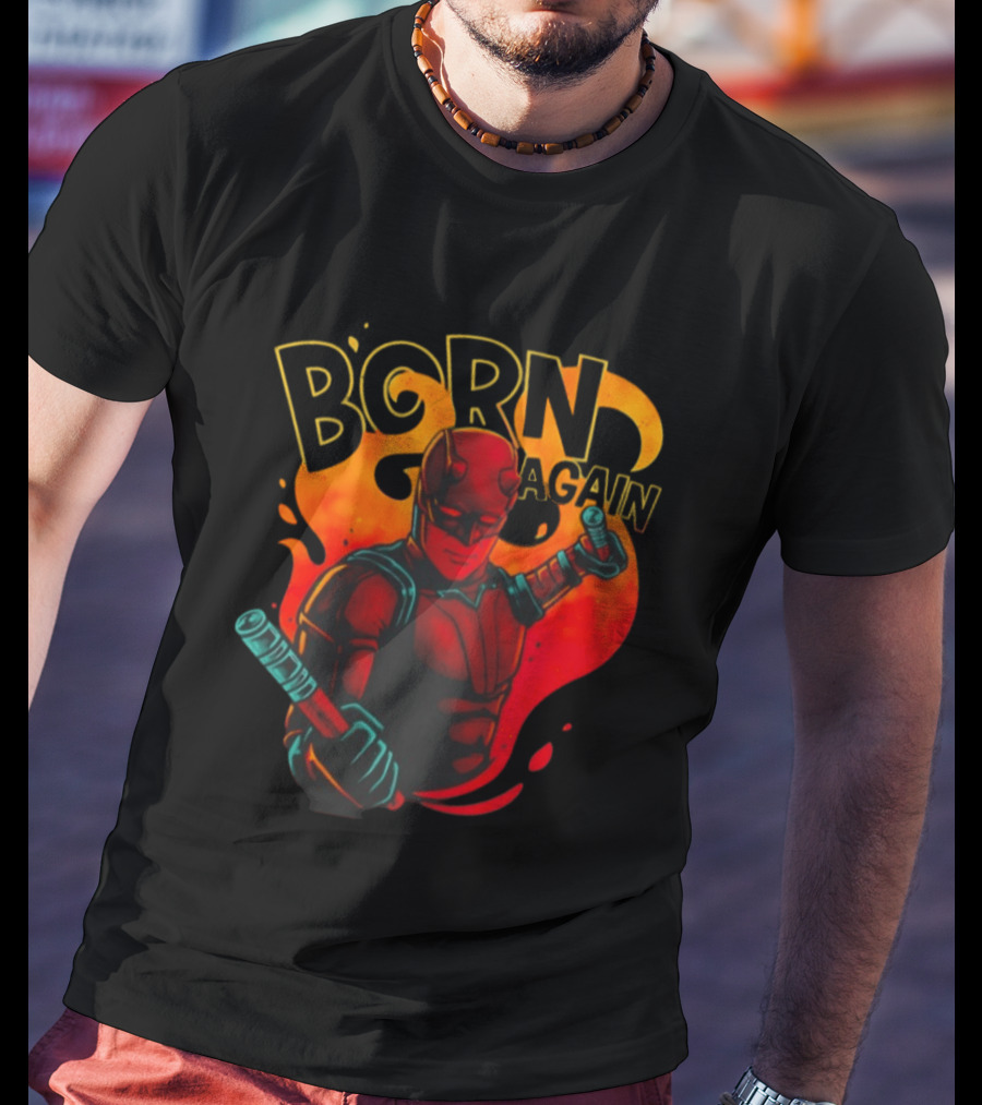 Born Again Daredevil Fiery Resurrection T-Shirt