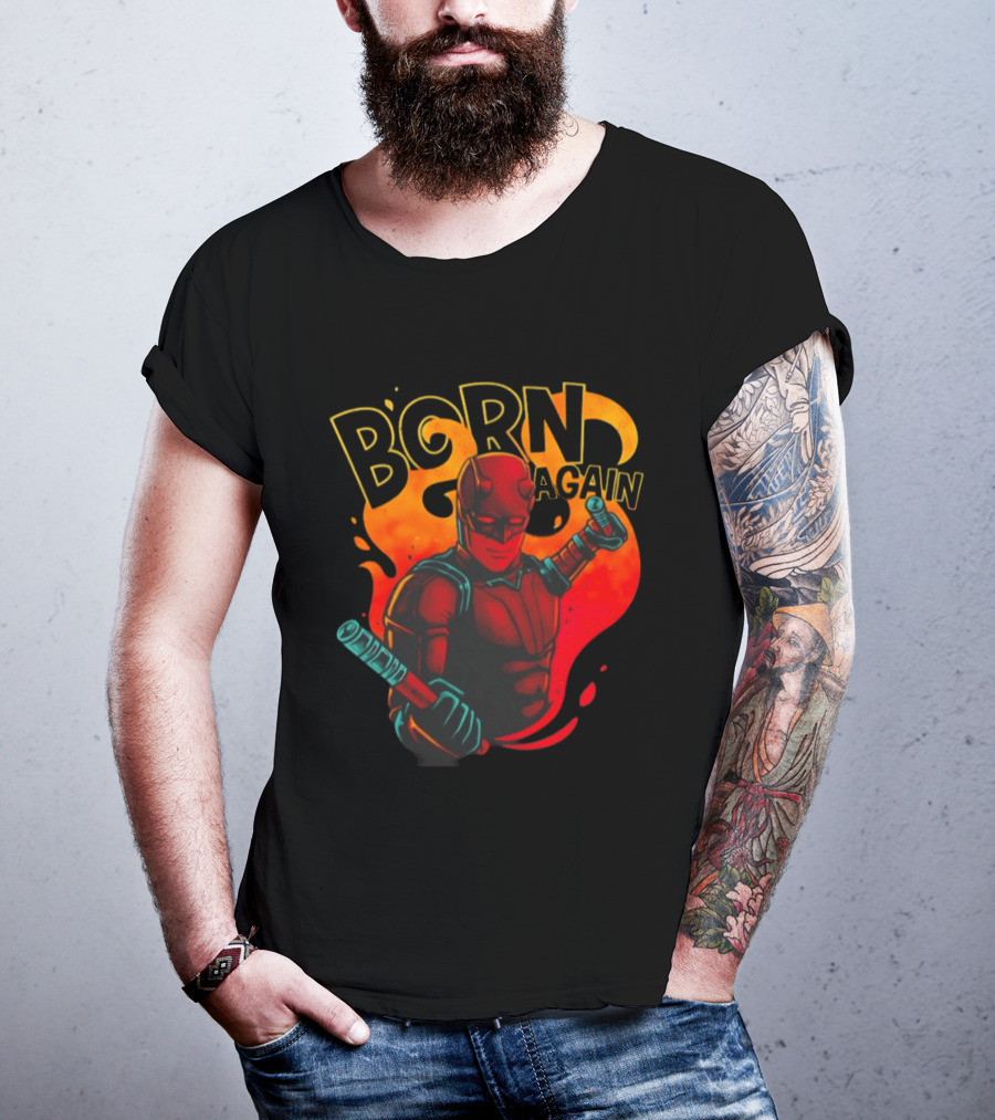 Born Again Daredevil Fiery Resurrection T-Shirt