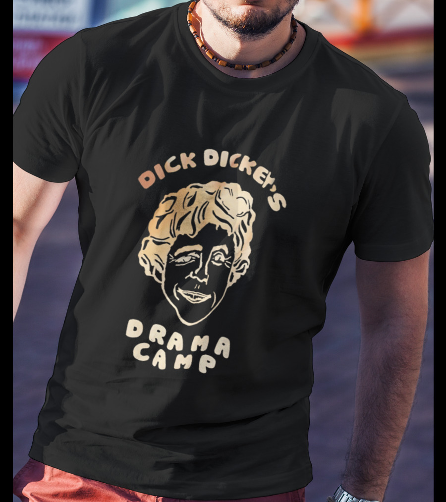 Dick Dickey's Drama Camp Funny Character Sketch Face T-Shirt