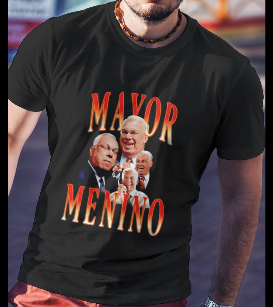 Mayor Menino Collage Of Smiling Expressions T-Shirt