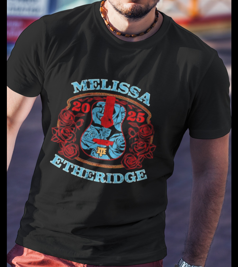 Melissa Etheridge Guitar Rose 2025 T-Shirt