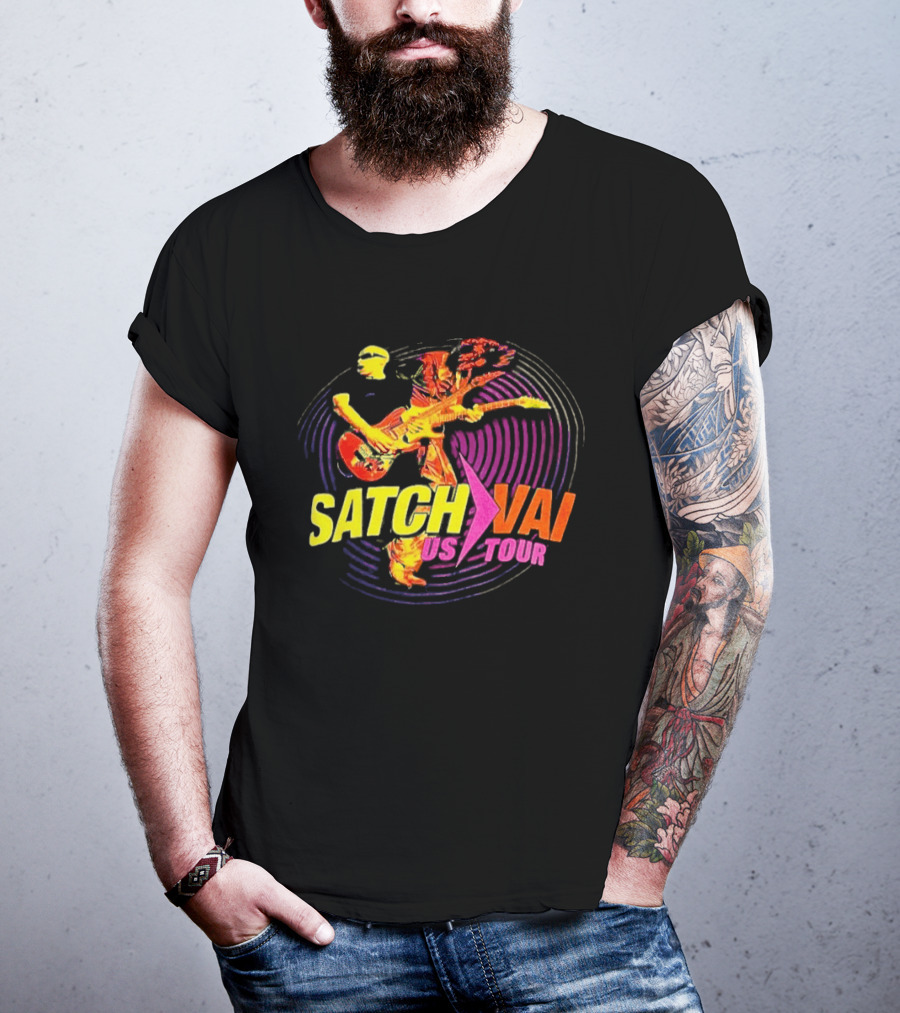 Satch Vai US Tour Electric Guitarist Spiral T-Shirt