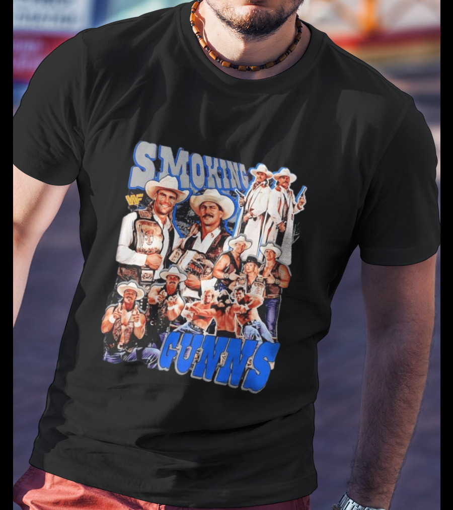 Smoking Guns Bart Gunn And Billy Gunn WWF Cowboys Champions T-Shirt