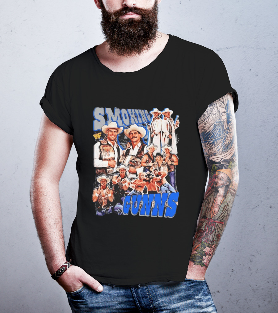 Smoking Guns Bart Gunn And Billy Gunn WWF Cowboys Champions T-Shirt