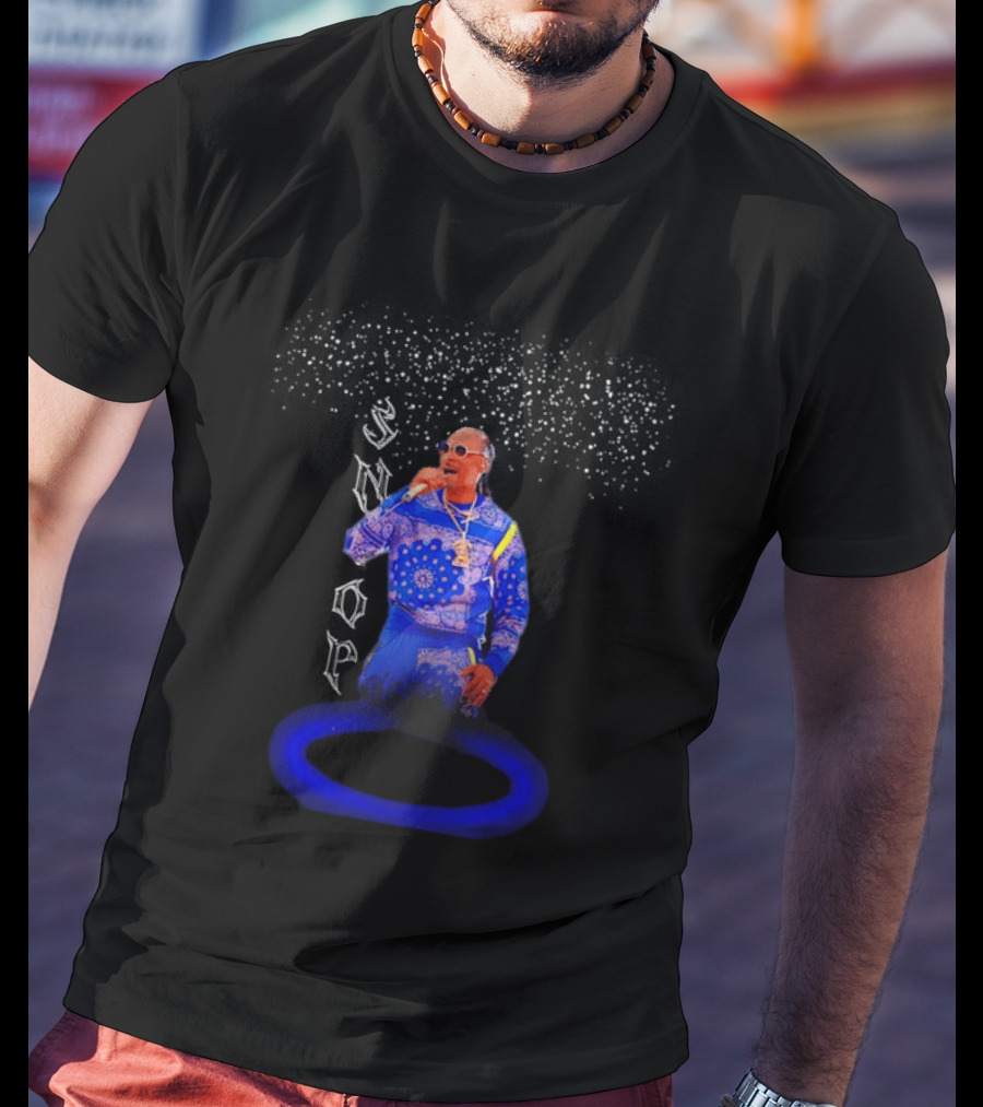 Snoop Dogg Blue Bandana Style Tracksuit Outfit T-Shirt