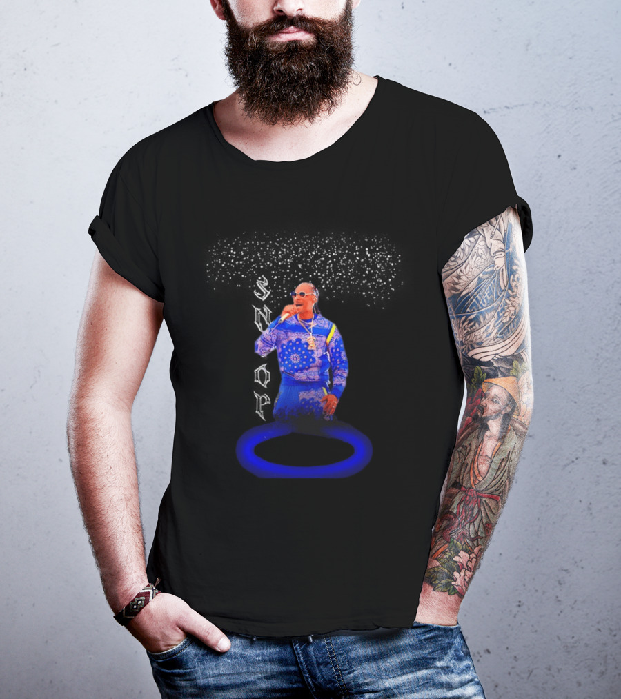 Snoop Dogg Blue Bandana Style Tracksuit Outfit T-Shirt
