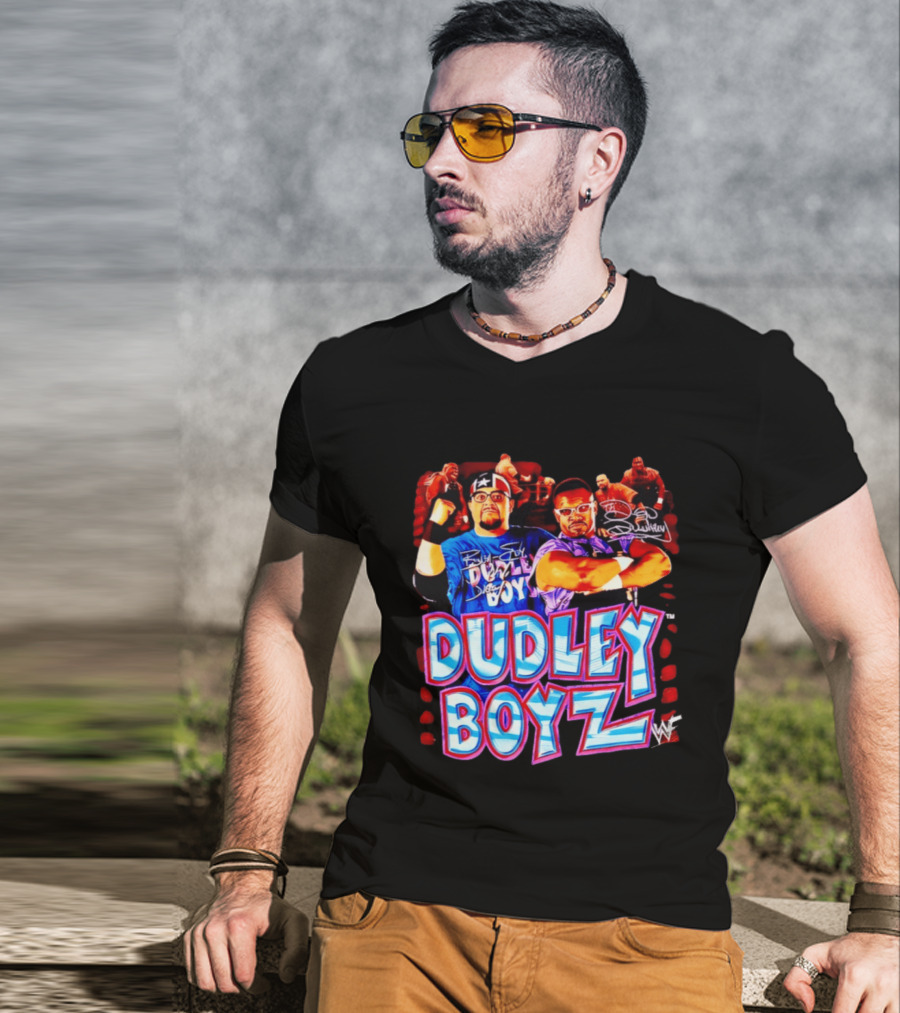 Dudley Boyz WWE Wrestling Legends Bubba Ray D Von Signature T-Shirt