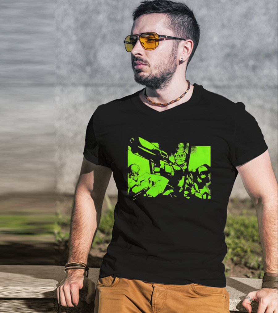 TimeSplitters Green Video Game Characters Neon T-Shirt