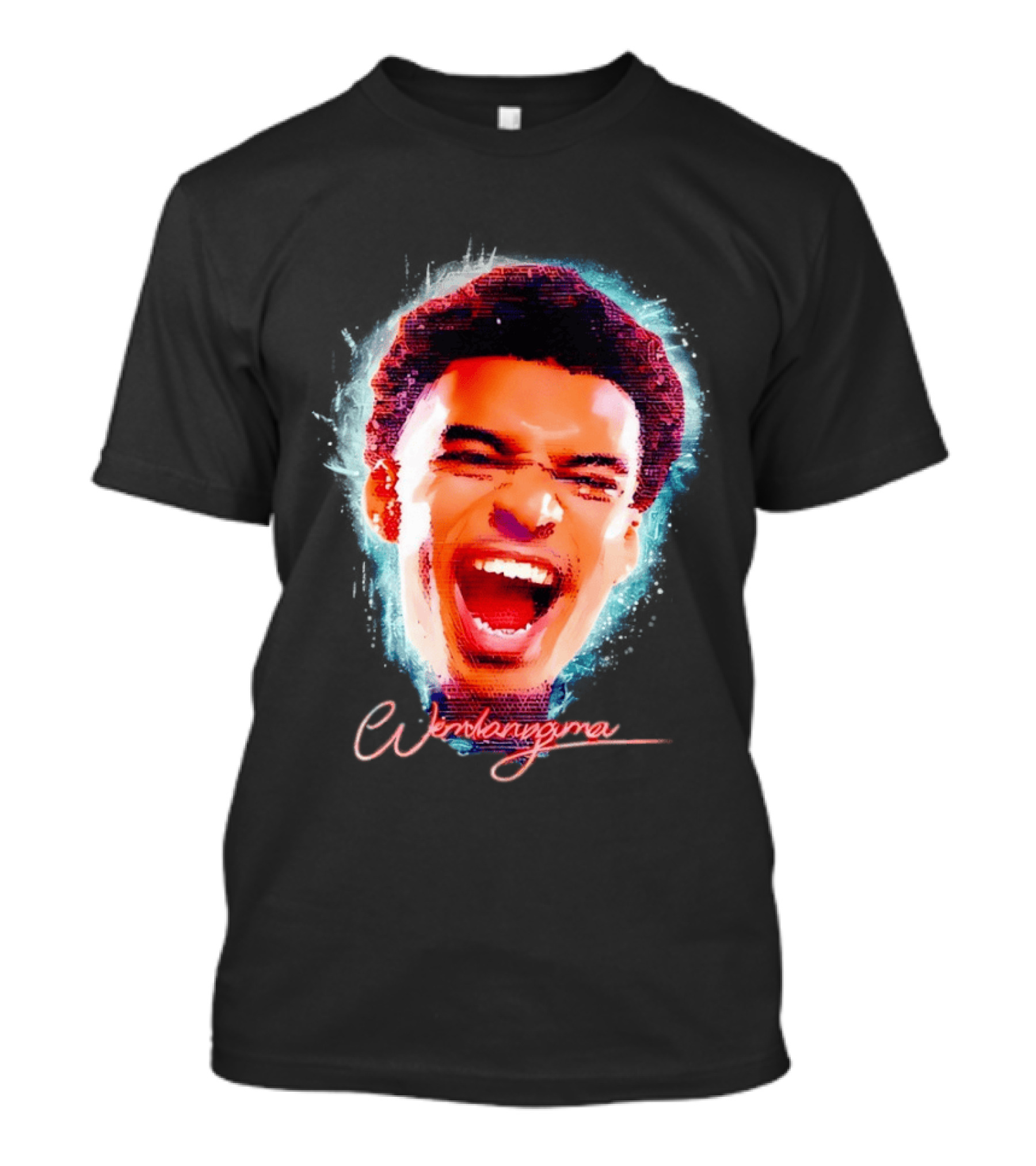 Wembanyama Spurs Basketball 2026 Big Head T-Shirt