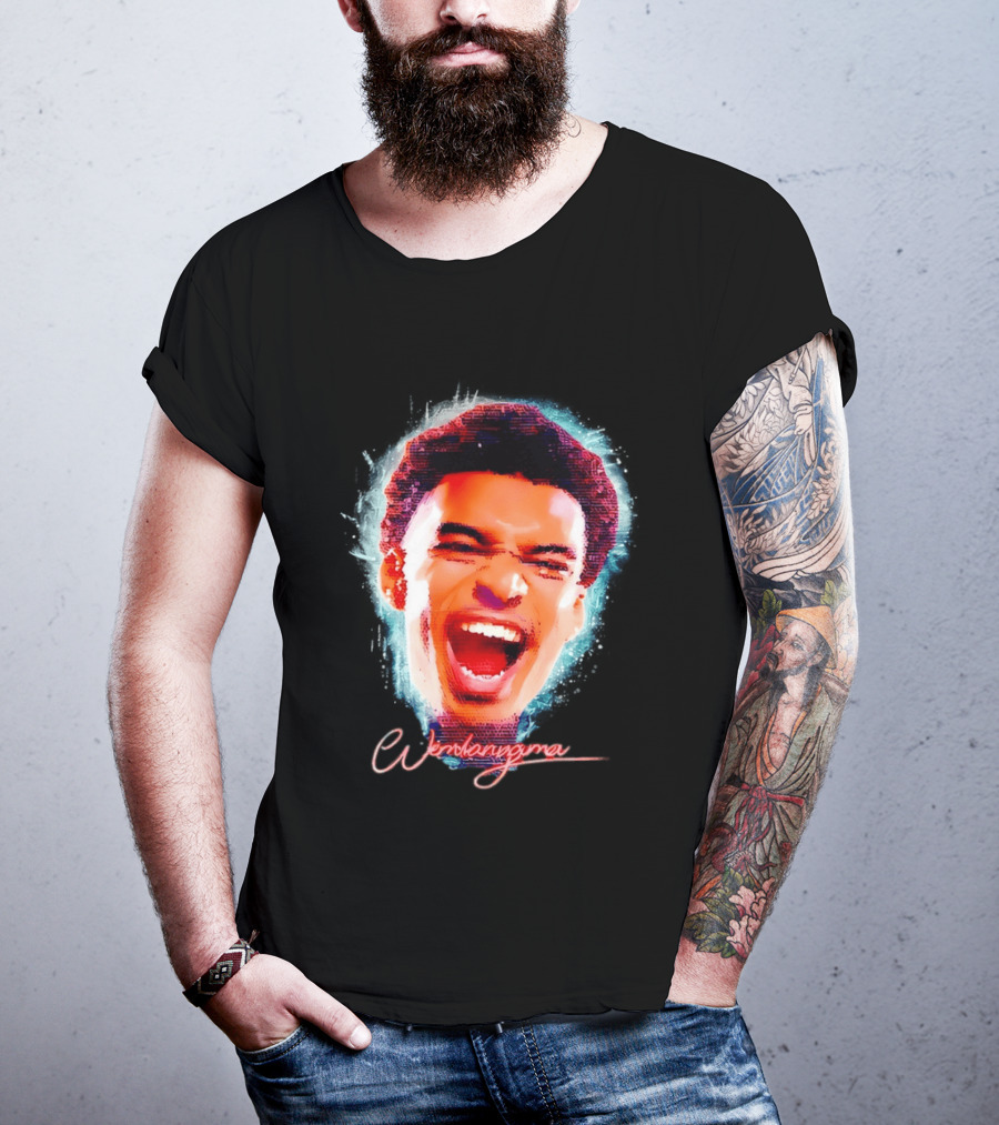 Wembanyama Spurs Basketball 2026 Big Head T-Shirt