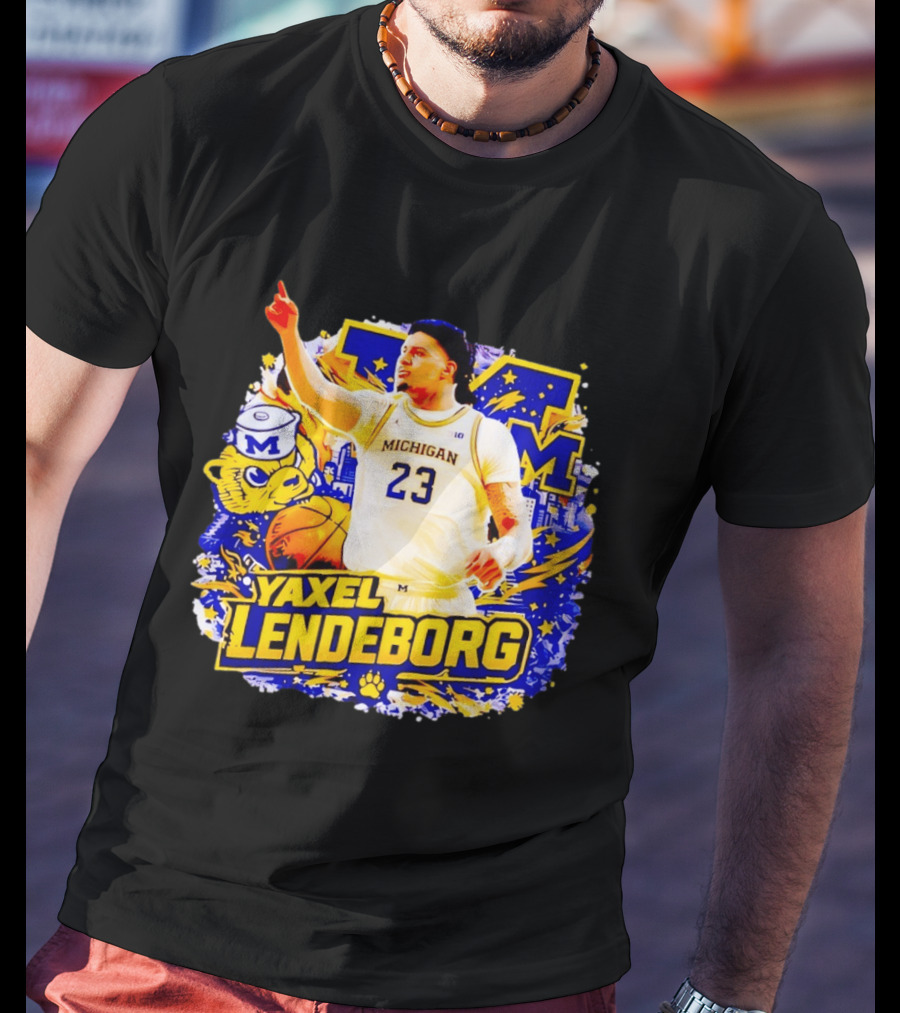 Yaxel Lendeborg Michigan Wolverines Basketball Player 23 Fans Collection T-Shirt