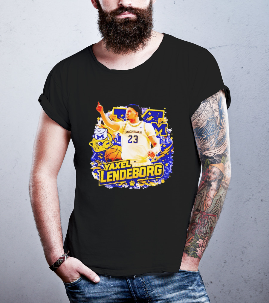 Yaxel Lendeborg Michigan Wolverines Basketball Player 23 Fans Collection T-Shirt