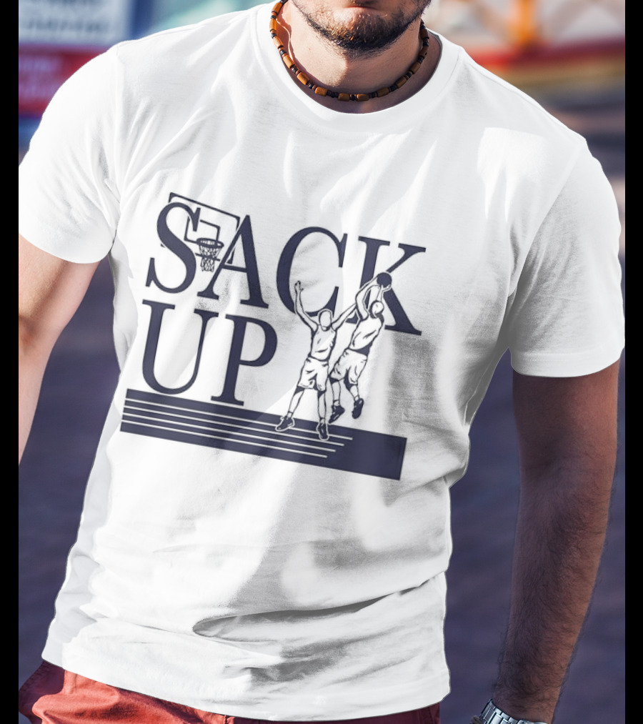 Sack Up Basketball Jumpers Dunking Hoop T-Shirt