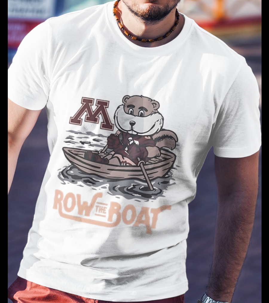 Minnesota Golden Gophers Goldy Gopher Row The Boat M T-Shirt
