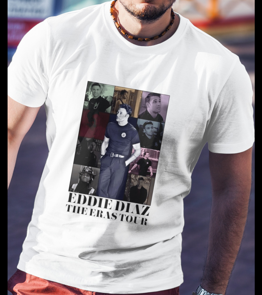 Eddie Diaz 911 TV Series The Eras Tour Collage T-Shirt