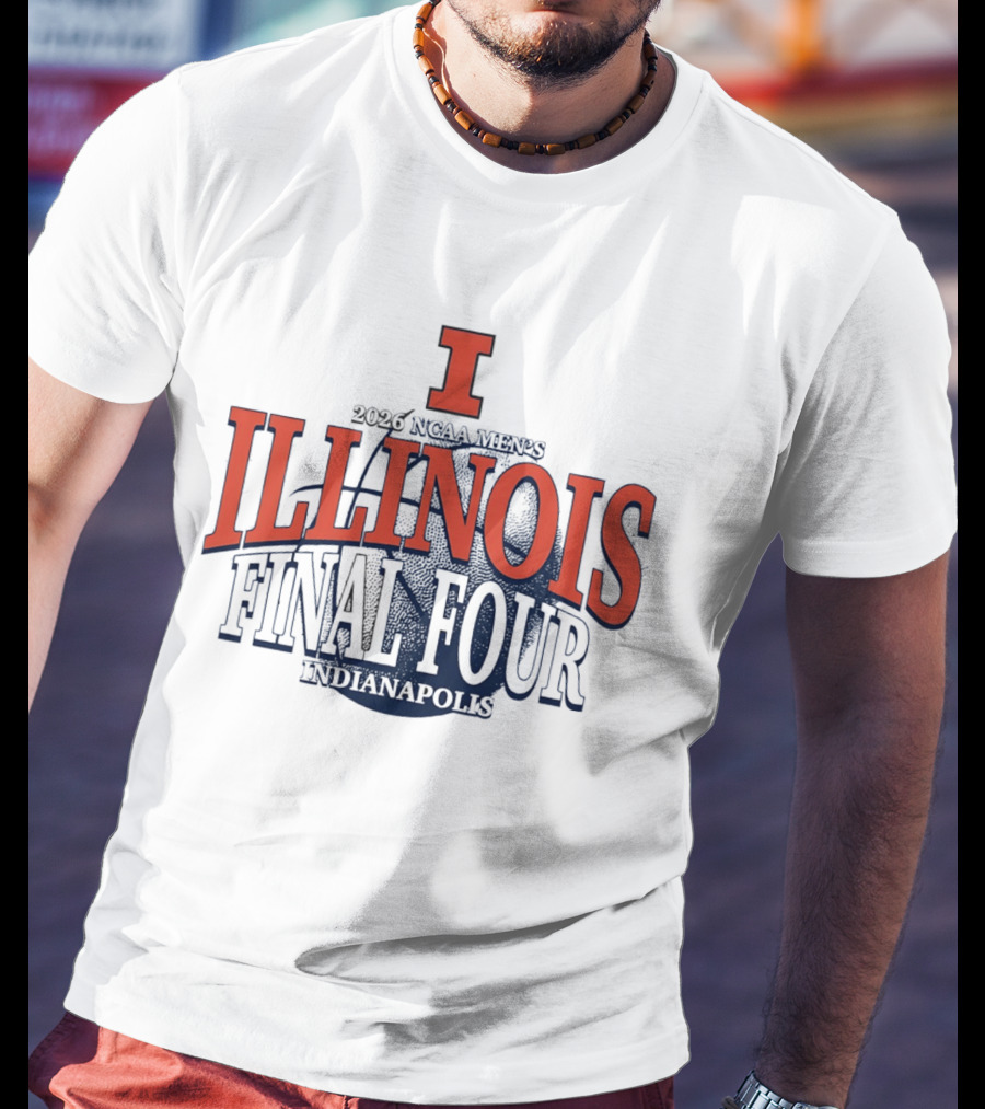 Illinois Basketball 2026 NCAA Men's Final Four Indianapolis T-Shirt