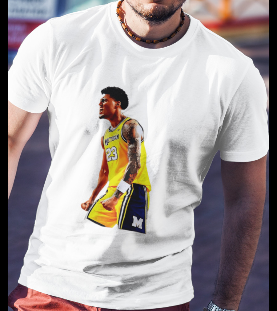 Yaxel Lendeborg Flex Motion Elite Energy Michigan Basketball 23 Jersey T-Shirt