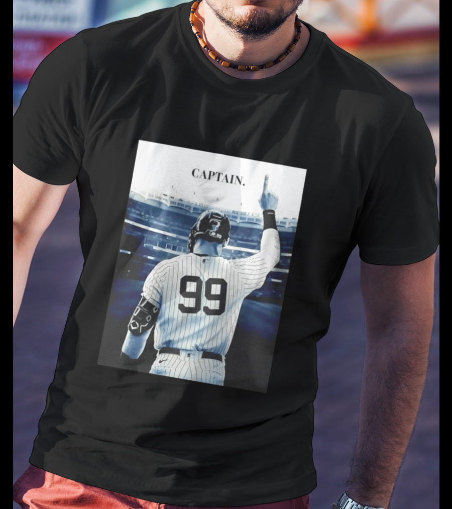 Aaron Judge 99 New York Yankees Captain Pointing Celebration T-Shirt