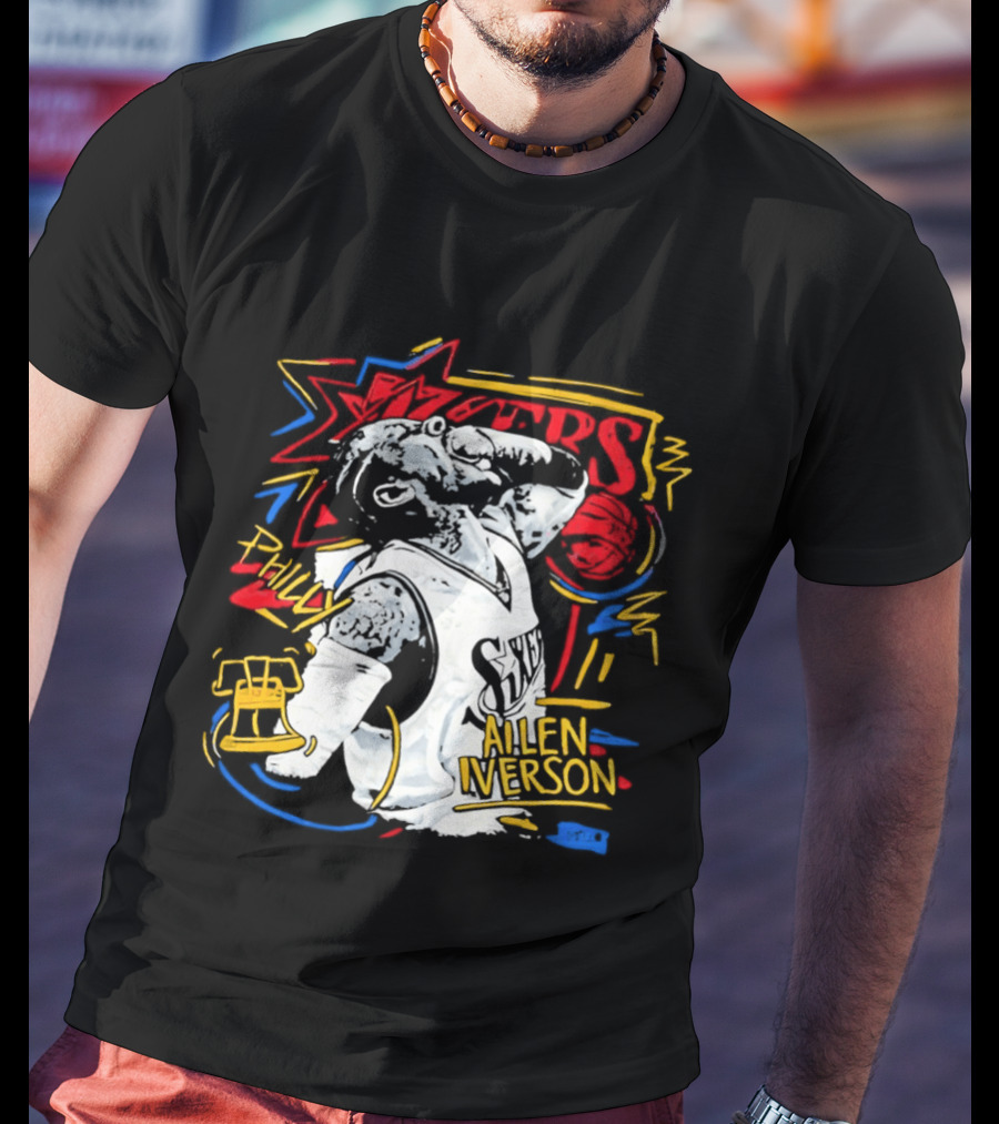Allen Iverson Sixers Philly Basketball Legend T-Shirt
