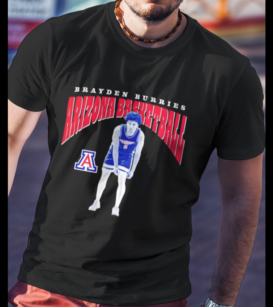 Brayden Burries Arizona Basketball 90s T-Shirt