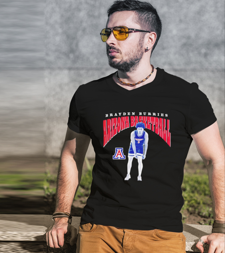 Brayden Burries Arizona Basketball 90s T-Shirt