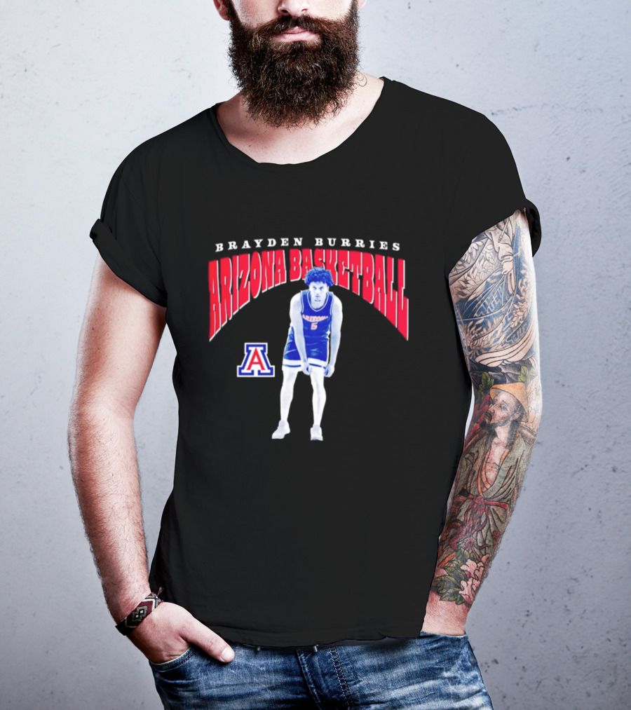 Brayden Burries Arizona Basketball 90s T-Shirt
