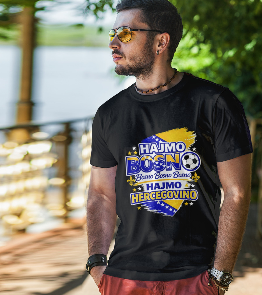 Hajmo Bosno Bosno Bosno Hajmo Hercegovino Bosnia World Cup 2026 Soccer T-Shirt