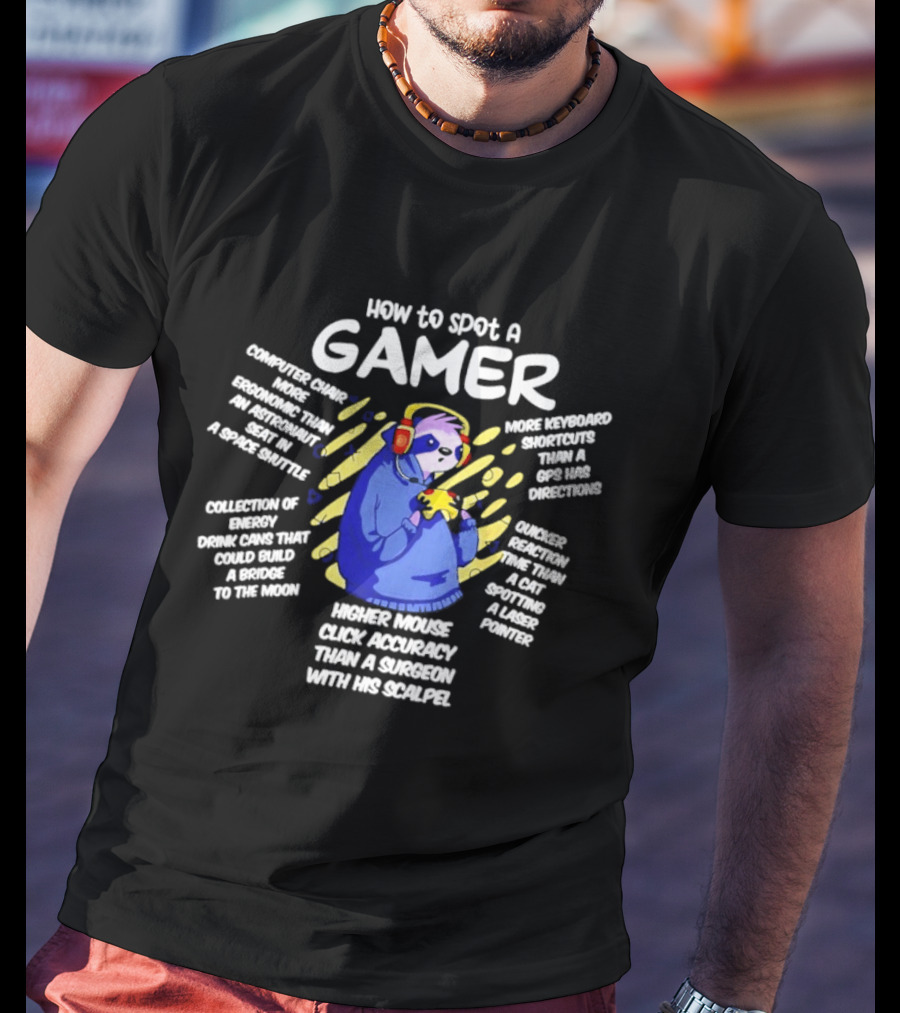 How To Spot A Gamer Cringe Overload In A Simple Gaming Sarcasm Headset Accuracy Snack Stains Keyboard Warrior T-Shirt